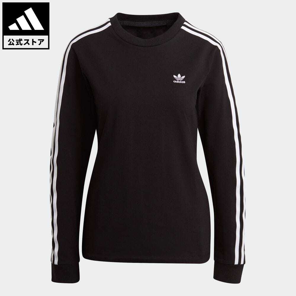 【公式】アディダス adidas 返品可 アディカラー クラシックス 長袖Tシャツ オリジナルス レディース ウェア・服 トップス Tシャツ 黒 ブラック GN2911 ロンt nm_otd summershop22のサムネイル