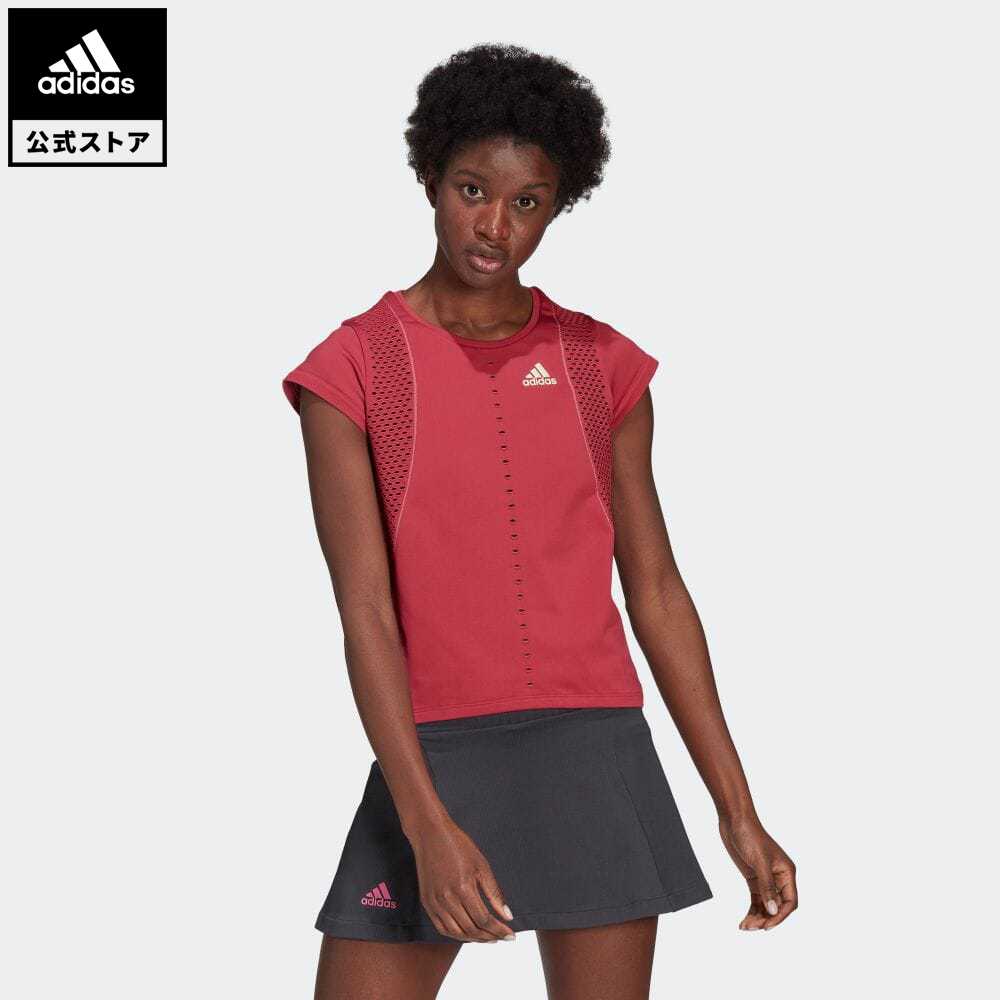 【公式】アディダス adidas 返品可 テニス PRIMEBLUE プライムニット テニス Tシャツ / Primeblue Primeknit Tennis Tee レディース ウェア・服 トップス Tシャツ ピンク GL5705 半袖
