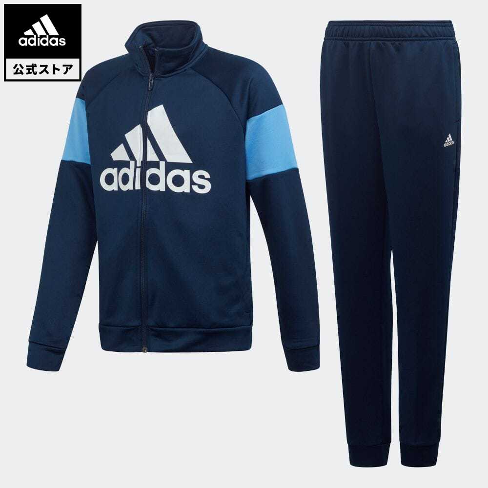 【公式】アディダス adidas ジム・トレーニング バッジ オブ スポーツ トラックスーツ / ジャージ / Badge of Sport Track Suit キッズ ウェア セットアップ ジャージ 青 ブルー ED6226 上下 coupon対象0429
