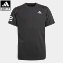 【公式】アディダス adidas 返品可 テニス クラブ テニス 3ストライプス 半袖Tシャツ / Club Tennis 3-Stripes Tee キッズ／子供用 ウェア・服 トップス Tシャツ 黒 ブラック GK8179 半袖 summershop22