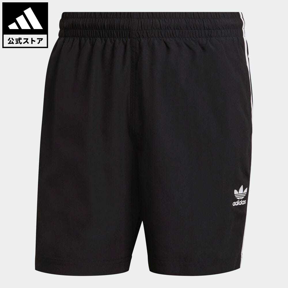 【公式】アディダス adidas 返品可 アディカラー クラシックス スリーストライプ スイムショーツ オリジナルス メンズ ウェア・服 水着 スイムショーツ 黒 ブラック H06701 summershop22