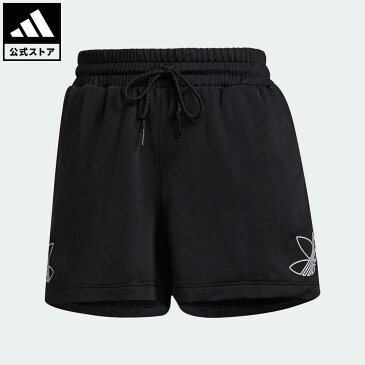 【公式】アディダス adidas 返品可 ショーツ オリジナルス レディース ウェア・服 ボトムス ショートパンツ・短パン 黒 ブラック H20227 mss21fw