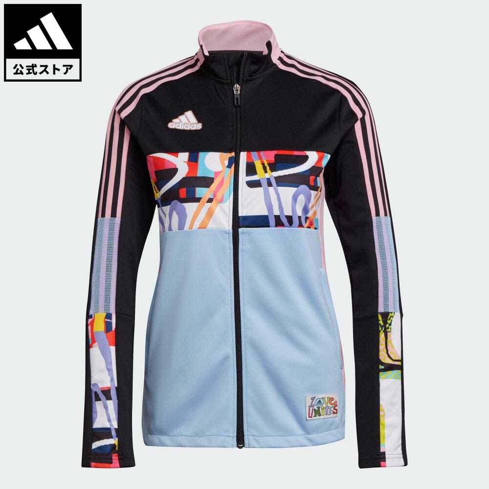 【公式】アディダス adidas 返品可 サッカー アディダス ラブ ユナイツ ティロ トラックジャケット レディース ウェア・服 アウター ジャケット ジャージ 黒 ブラック H50881