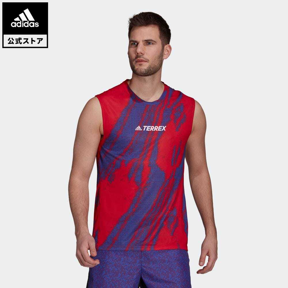 【公式】アディダス adidas 返品可 アウトドア テレックス パーレイ アグラビック トレイルランニング タンクトップ / Terrex Parley Agravic Trail Running Tank Top アディダス テレックス メンズ ウェア・服 トップス Tシャツ 赤 レッド GJ7616 ノースリーブ