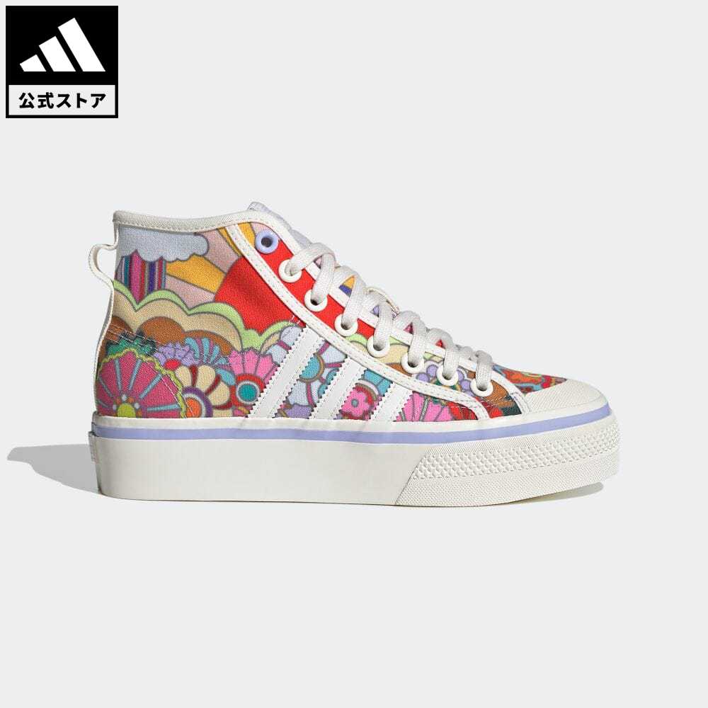【公式】アディダス adidas 返品可 ニッツァ プラットフォーム ミッド / Nizza Platform Mid オリジナルス レディース シューズ・靴 スニーカー 白 ホワイト GY5465 mss21fw ハイカット