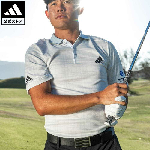 【公式】アディダス adidas 返品可 ゴルフ プライムグリーン タータンチェック 半袖ストレッチポロ メンズ ウェア・服 トップス ポロシャツ 白 ホワイト GU5079 notp