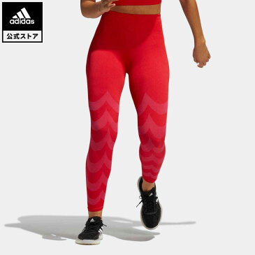 【公式】アディダス adidas 返品可 ジム・トレーニング マリメッコ エアロニット 7/8タイツ レディース ウェア・服 ボトムス タイツ・レギンス ピンク GU9526 mss21fw スポーツウェア フィットネスウェア レギンス