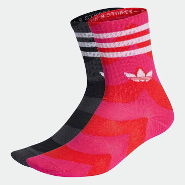【公式】アディダス adidas 返品可 マリメッコ クルーソックス 2足組 オリジナルス レディース メンズ アクセサリー ソックス・靴下 クルーソックス ピンク H32405 mss21fw nm_otd