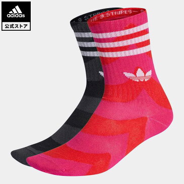 【公式】アディダス adidas 返品可 マリメッコ クルーソックス 2足組 オリジナルス レディース メンズ アクセサリー ソックス・靴下 クルーソックス ピンク H32405 mss21fw nm_otd
