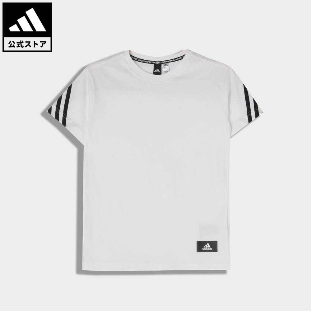 【公式】アディダス adidas 返品可 フューチャーアイコン 3ストライプス 半袖Tシャツ / Future Icons 3-Stripes Tee スポーツウェア キッズ／子供用 ウェア・服 トップス Tシャツ 白 ホワイト …