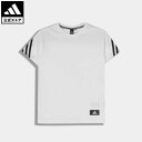 【公式】アディダス adidas 返品可 フューチャーアイコン 3ストライプス 半袖Tシャツ / Future Icons 3-Stripes Tee スポーツウェア キッズ／子供用 ウェア・服 トップス Tシャツ 白 ホワイト H26629 半袖