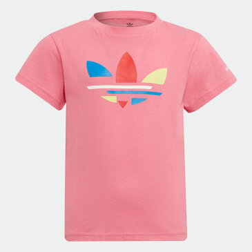 【公式】アディダス adidas 返品可 アディカラー 半袖Tシャツ オリジナルス キッズ ウェア・服 トップス Tシャツ ピンク H25291 mss21fw 半袖