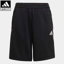 【公式】アディダス adidas 返品可 AEROREADY プライムグリーン スリーストライプス ショーツ スポーツウェア キッズ／子供用 ウェア・服 ボトムス ハーフパンツ 黒 ブラック GT9419