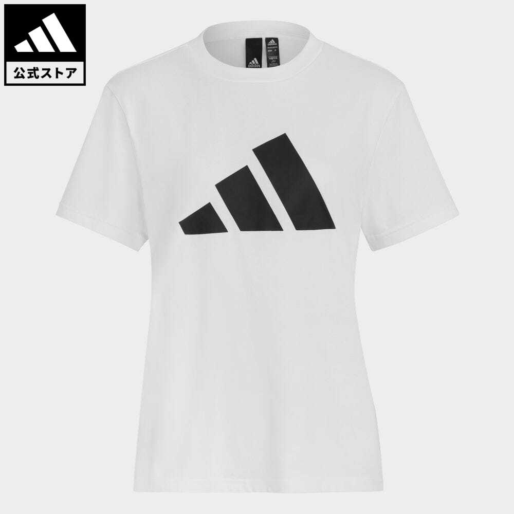 【公式】アディダス adidas 返品可 アディダス スポーツウェア フューチャー アイコン ロゴ グラフィック 半袖Tシャツ スポーツウェア レディース ウェア・服 トップス Tシャツ 白 ホワイト GU9697 半袖のサムネイル