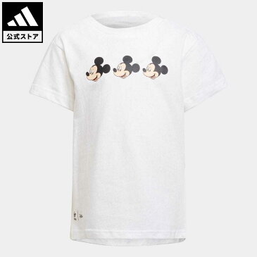 【公式】アディダス adidas 返品可 ディズニー ミッキー & フレンズ Tシャツ オリジナルス キッズ ウェア・服 トップス Tシャツ 白 ホワイト H20317 mss21fw 半袖
