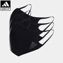   AfB X adidas tFCXJo[ X[XgCvX 3g  FACE COVER 3-Stripes 3-PACK X|[cEFA Y fB[X ANZT[ tFCXJo[  ubN HF7045