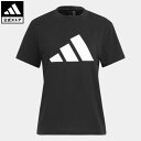 アディダス Tシャツ レディース 【公式】アディダス adidas 返品可 アディダス スポーツウェア フューチャー アイコン ロゴ グラフィック 半袖Tシャツ スポーツウェア レディース ウェア・服 トップス Tシャツ 黒 ブラック H24100 半袖