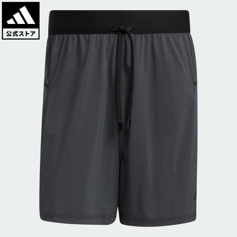 【公式】アディダス adidas 返品可 ジム・トレーニング ワープ ニット ヨガショーツ メンズ ウェア・服 ボトムス ハーフパンツ グレー GU6367