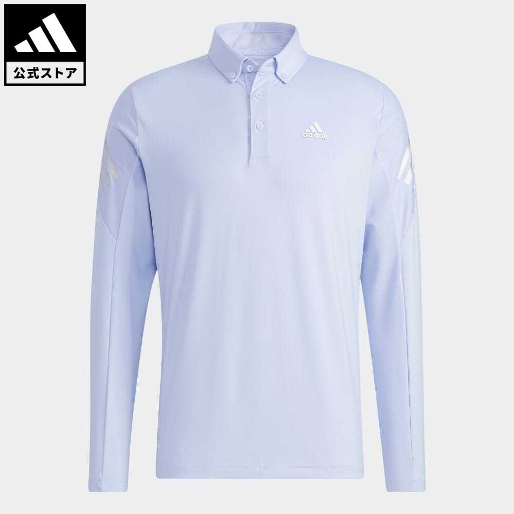 【公式】アディダス adidas 返品可 ゴルフ AERO.RDY ストレッチ長袖ボタンダウンシャツ メンズ ウェア・服 トップス ポロシャツ 紫 パープル GT5859