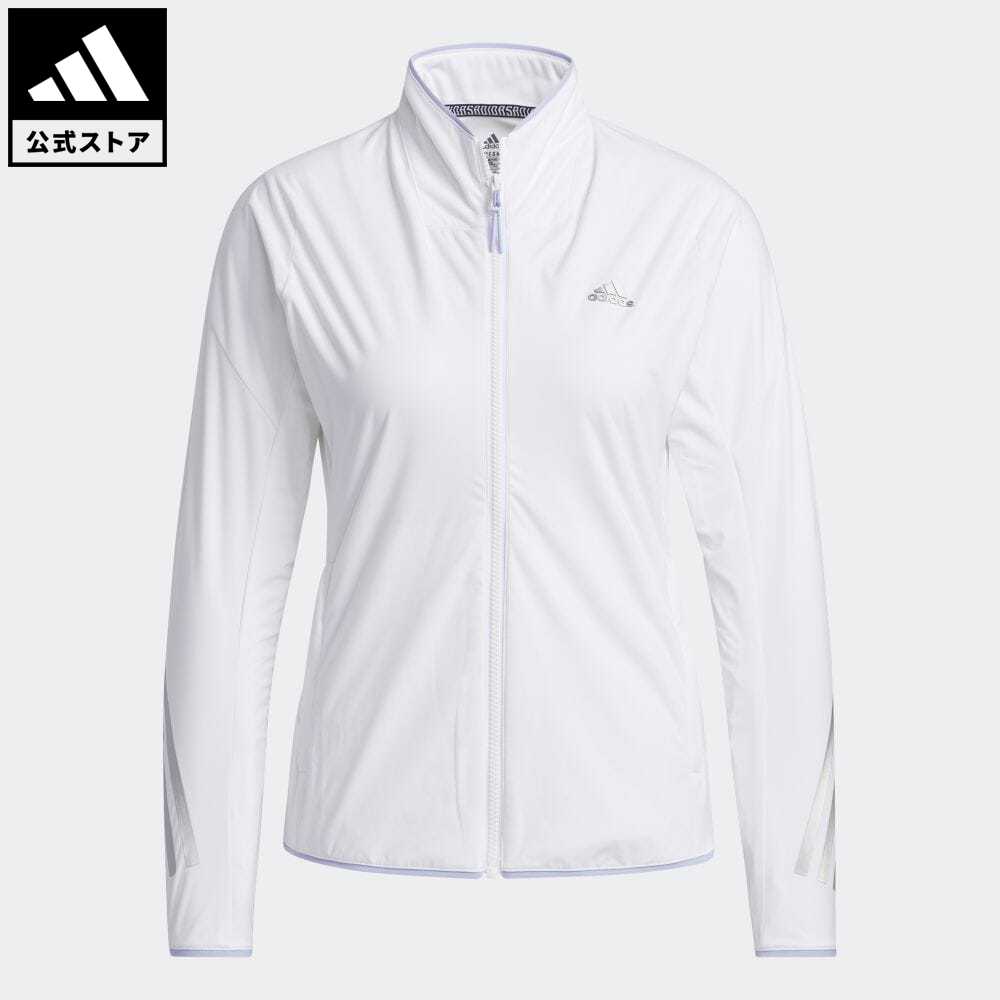 【公式】アディダス adidas 返品可 ゴルフ WIND.RDY ストレッチ長袖フルジップジャケット レディース ウェア・服 アウター ジャケット 白 ホワイト GT3398