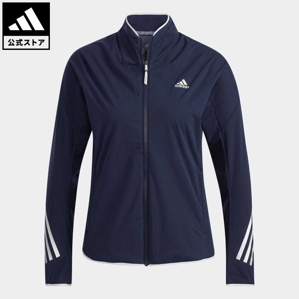 【公式】アディダス adidas 返品可 ゴルフ WIND.RDY ストレッチ長袖フルジップジャケット レディース ウェア・服 アウター ジャケット 青 ブルー GT3400