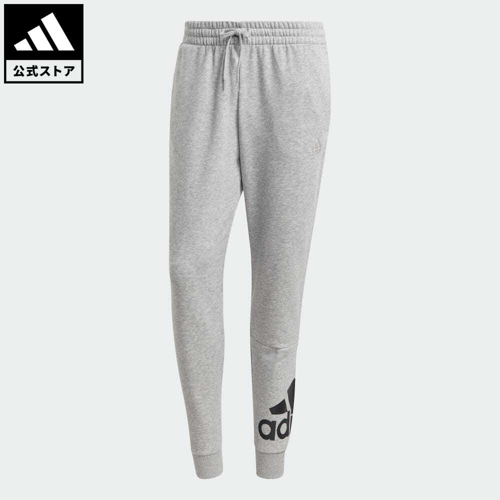 【公式】アディダス adidas 返品可 エッセンシャルズ フレンチテリー テーパード カフ ロゴパンツ / Essentials French Terry Tapered Cuff Logo Pants スポーツウェア メンズ ウェア・服 ボトムス スウェット（トレーナー） パンツ グレー GK8978 スウェット