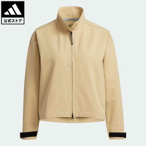 【公式】アディダス adidas 返品可 ゴルフ プライムグリーン ストレッチツイル フルジップショートレングスジャケット レディース ウェア・服 アウター ジャケット ベージュ GT3286