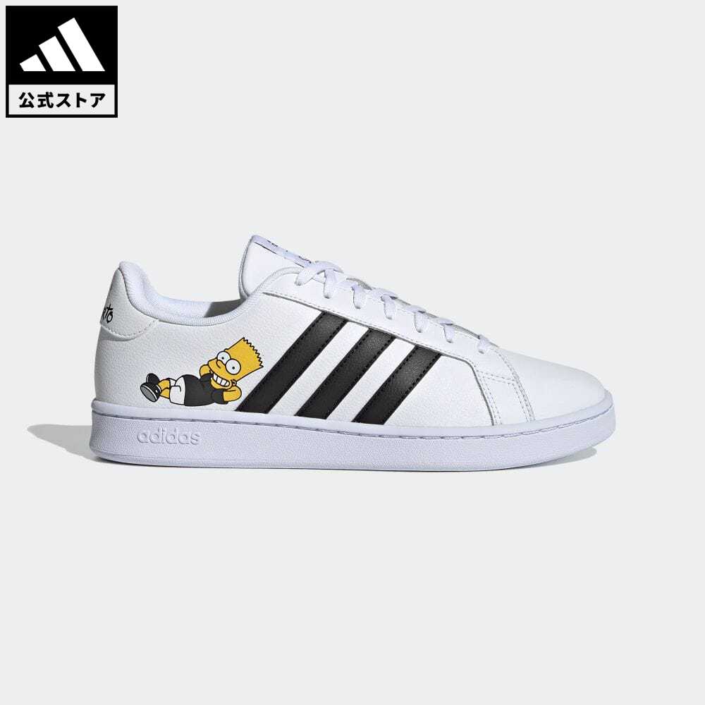 【公式】アディダス adidas 返品可 テニス グランドコート / GRANDCOURT スポーツウェア メンズ レディース シューズ・靴 スポーツシューズ 白 ホワイト H02555 テニスシューズ whitesneaker