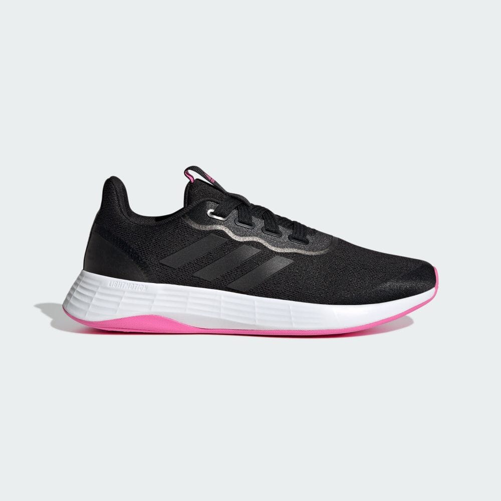 【20%OFFクーポン対象 08/19 10:00〜08/23 09:59】【公式】アディダス adidas 返品可 ランニング QT レーサー スポーツ / QT Racer Sport レディース シューズ・靴 スポーツシューズ 黒 ブラック Q46321 ランニングシューズ