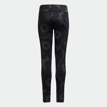 【公式】アディダス adidas 返品可 ジム・トレーニング マリメッコ プライムグリーン AEROREADY トレーニング スリーストライプス フローラルタイツ キッズ ウェア・服 ボトムス タイツ・レギンス グレー HA3683 スポーツウェア フィットネスウェア レギンス