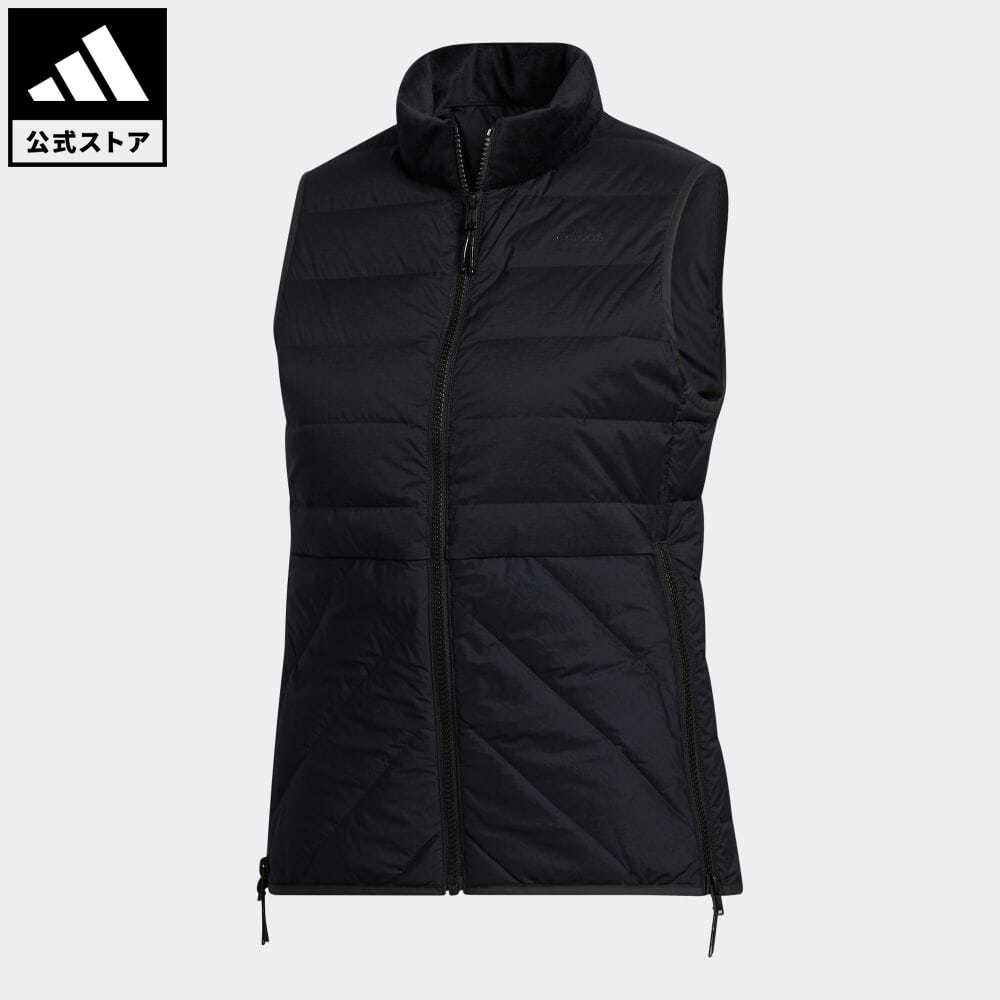 【公式】アディダス adidas 返品可 ゴルフ ソリッド ダウンベスト レディース ウェア・服 アウター ベスト 黒 ブラック FS6485 中わた