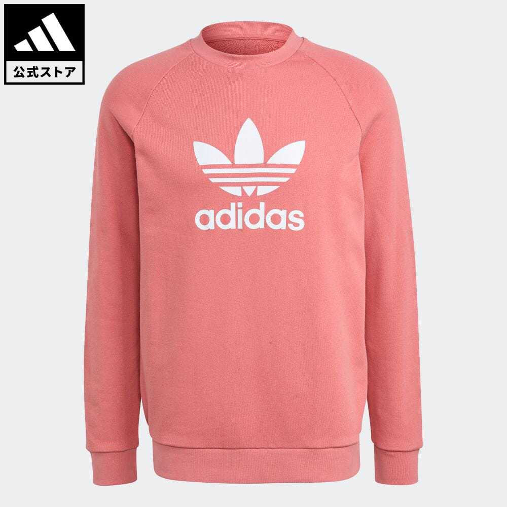 【公式】アディダス adidas 返品可 オリジナルス スウェット ［TREFOIL CREW］ オリジナルス メンズ ウェア・服 トップス スウェット（トレーナー） ピンク GP1025