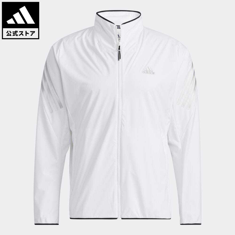 【20%OFFクーポン対象 08/19 10:00〜08/23 09:59】【公式】アディダス adidas 返品可 ゴルフ WIND.RDY ストレッチ長袖フルジップジャケット メンズ ウェア・服 アウター ジャケット 白 ホワイト GT3438 notp