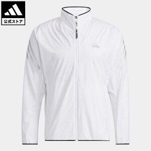 【公式】アディダス adidas 返品可 ゴルフ WIND.RDY ストレッチ長袖フルジップジャケット メンズ ウェア・服 アウター ジャケット 白 ホワイト GT3438