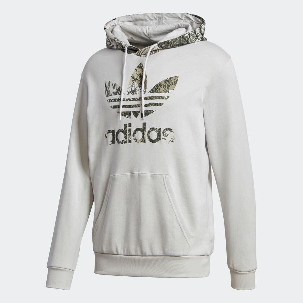 【公式】アディダス adidas 返品可 カモ パーカー オリジナルス メンズ ウェア・服 トップス パーカー(フーディー) スウェット（トレーナー） グレー GD5955 トレーナー