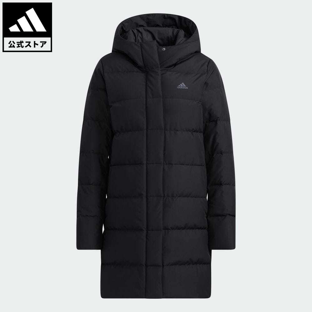 【公式】アディダス adidas 返品可 アウトドア ミッドレングス ダウンコート レディース ウェア・服 アウター ダウン 黒 ブラック H23071 ダウンジャケット