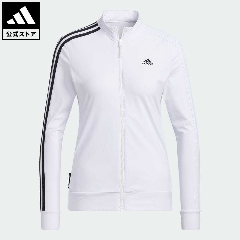 【公式】アディダス adidas 返品可 ゴルフ プライムブルー スリーストライプス 長袖ストレッチトラックジャケット レディース ウェア・服 アウター ジャケット 白 ホワイト GV1231 Gnotのサムネイル