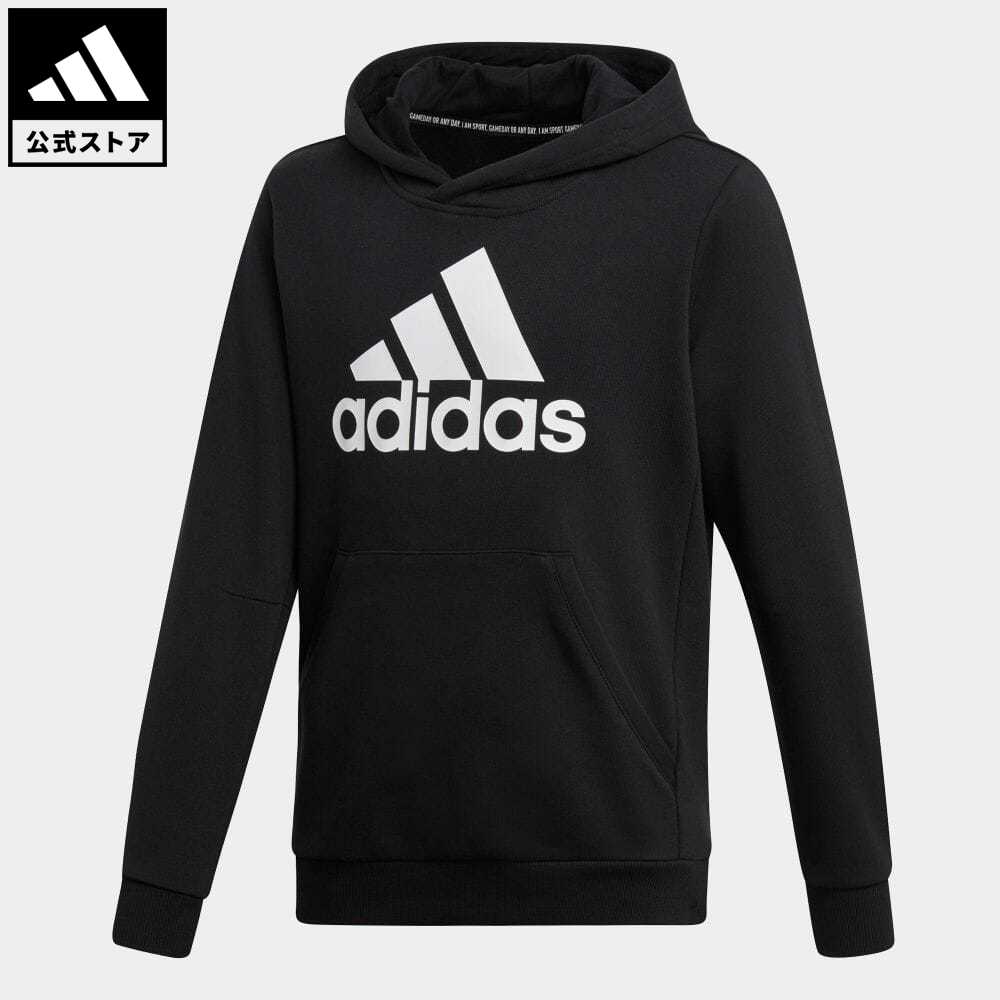 【20%OFFクーポン対象 08/19 10:00〜08/23 09:59】【公式】アディダス adidas 返品可 YB MH BOS PO スポーツウェア キッズ／子供用 ウェア・服 トップス パーカー(フーディー) スウェット（トレーナー） 黒 ブラック DV0821 トレーナー