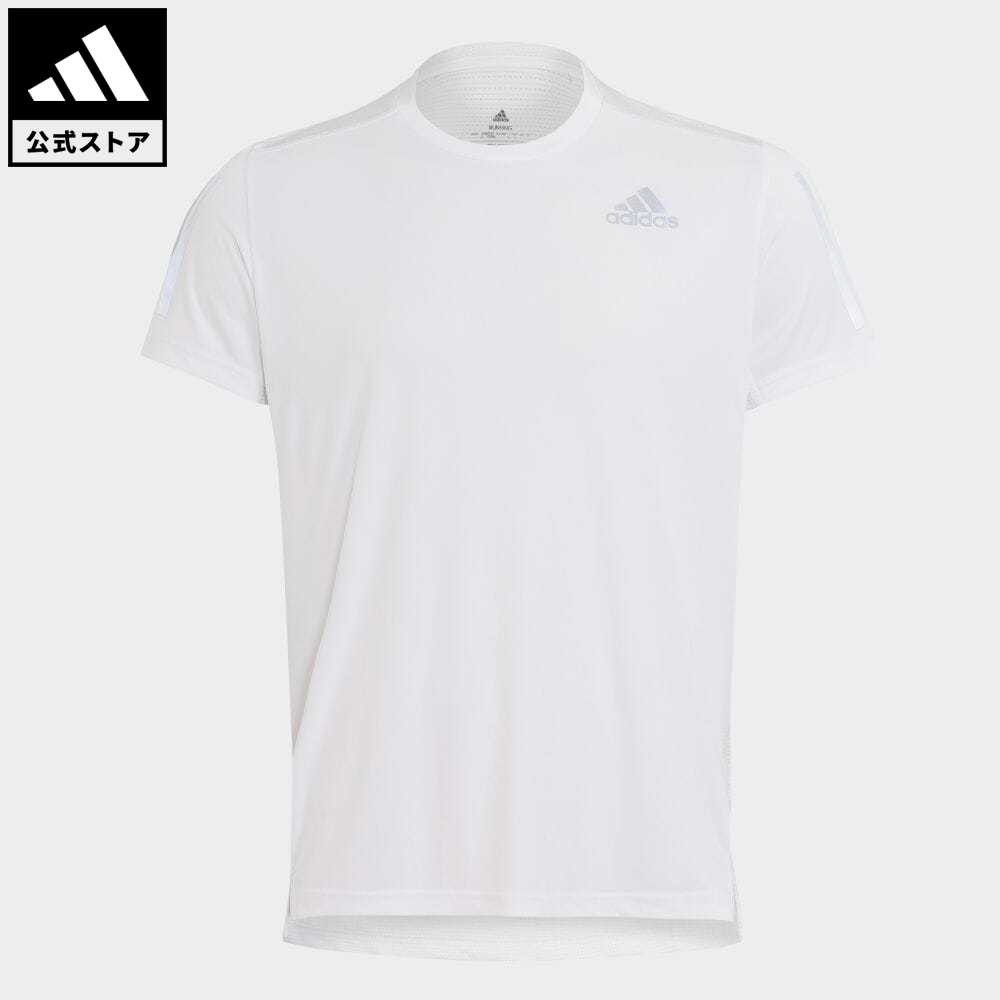 アディダス adidas 返品可 ランニング オウン ザ ラン 半袖Tシャツ メンズ ウェア・服 トップス Tシャツ 白 ホワイト HB7444 ランニングウェア 半袖 p0517