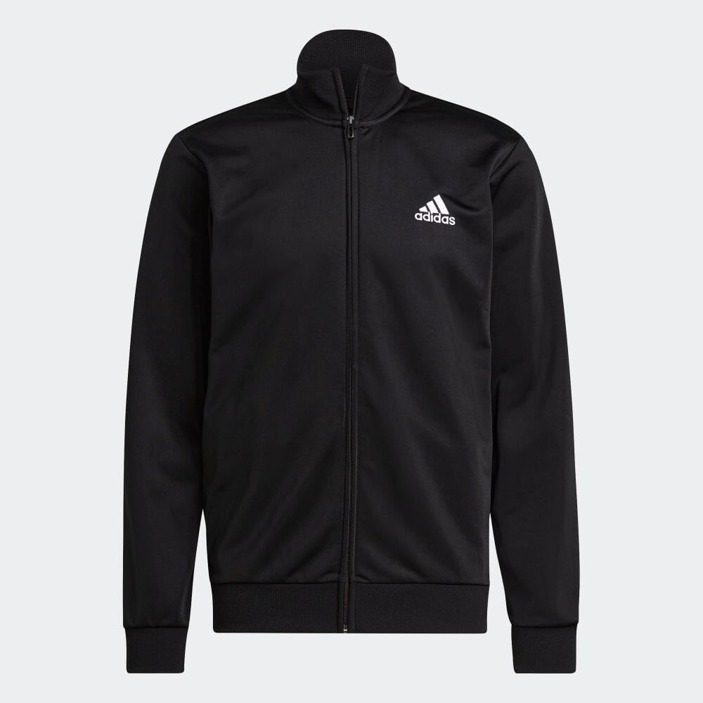 【公式】アディダス adidas 返品可 エッセンシャルズ スモールロゴ トラックスーツ メンズ ウェア・服 セットアップ ジャージ 黒 ブラック GK9656 上下