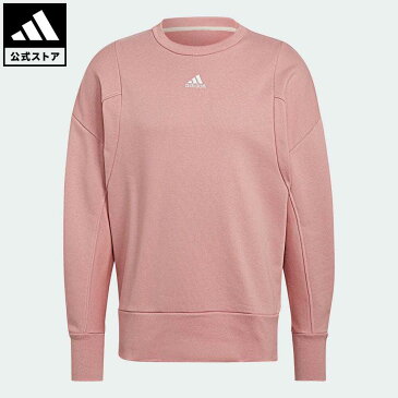 【公式】アディダス adidas 返品可 スタジオ ラウンジ フリースセーター メンズ ウェア・服 トップス スウェット（トレーナー） 紫 パープル HB0479