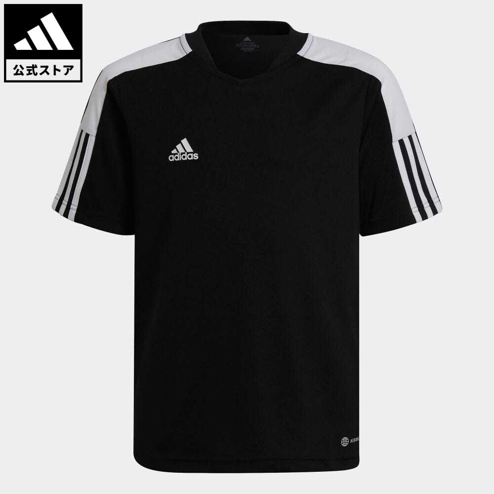 【公式】アディダス adidas 返品可 サッカー ティロ エッセンシャルズ ジャージー キッズ／子供用 ウェア・服 トップス ユニフォーム 黒 ブラック HE7176 ポイント20倍対象のサムネイル
