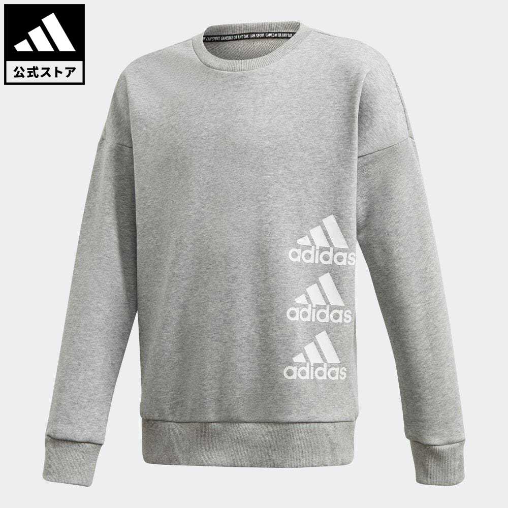 【公式】アディダス adidas 返品可 マストハブ クルー スウェット / Must Haves Crew Sweatshirt スポーツウェア キッズ／子供用 ウェア・服 トップス スウェット（トレーナー） グレー FM6504