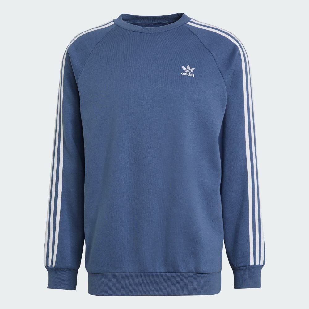 【公式】アディダス adidas 返品可 アディカラー クラシックス 3ストライプ クルースウェット オリジナルス メンズ レディース ウェア・服 トップス スウェット（トレーナー） 青 ブルー GN3482