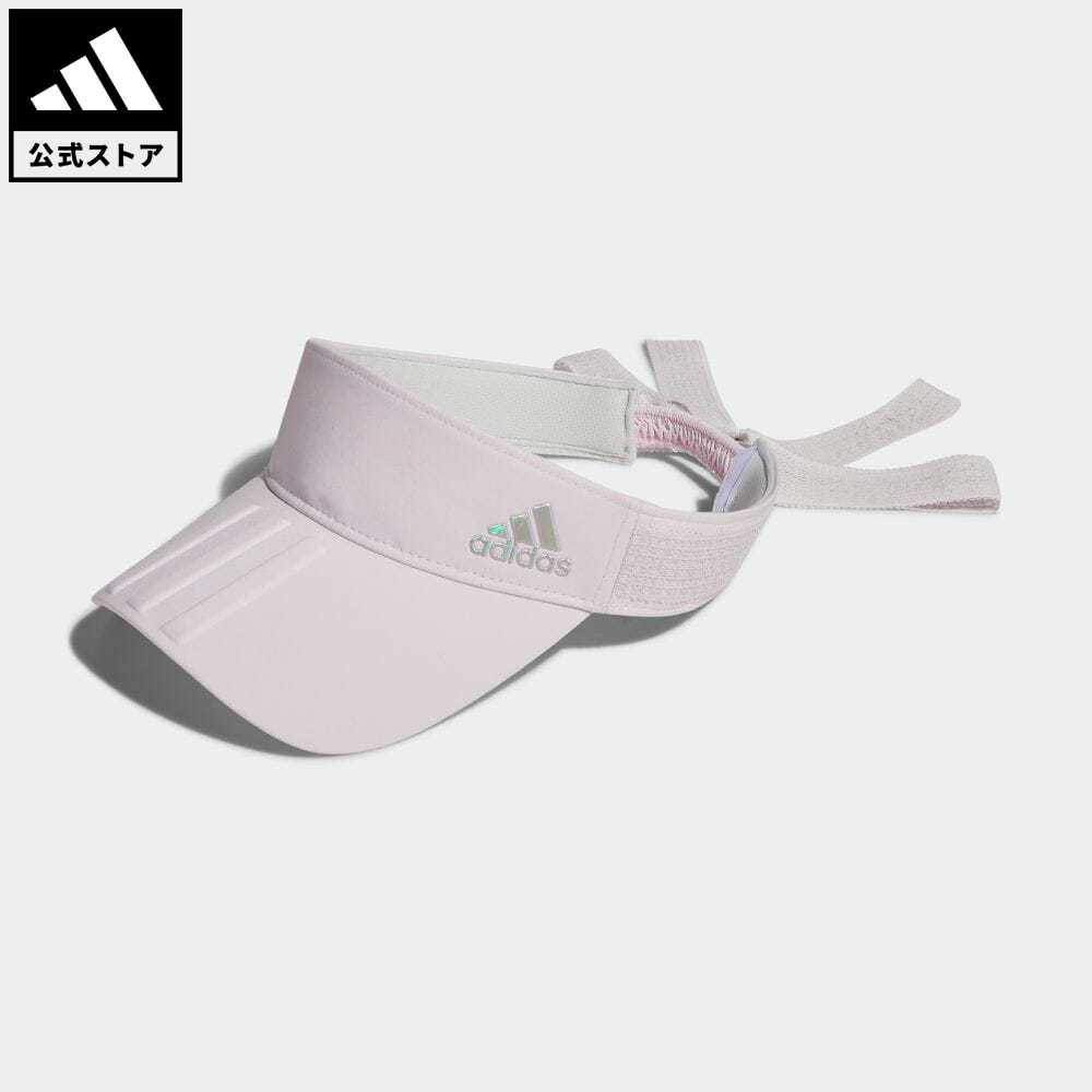 【公式】アディダス adidas 返品可 ゴルフ リボンバイザー レディース アクセサリー 帽子 サンバイザー ピンク HA5892 サンバイザーのサムネイル
