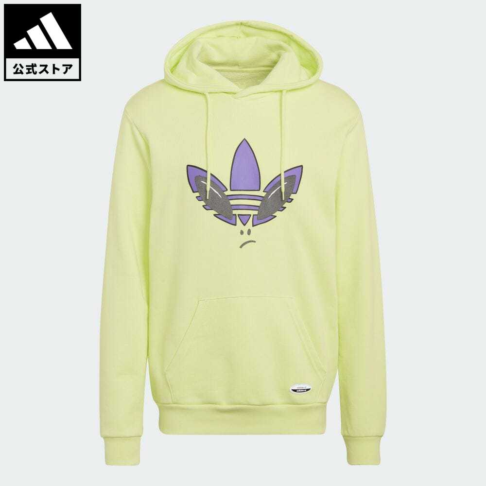 【公式】アディダス adidas 返品可 R.Y.V. エイリアン グラフィックパーカー オリジナルス メンズ ウェア・服 トップス パーカー(フーディー) スウェット（トレーナー） イエロー HC9451 トレーナー