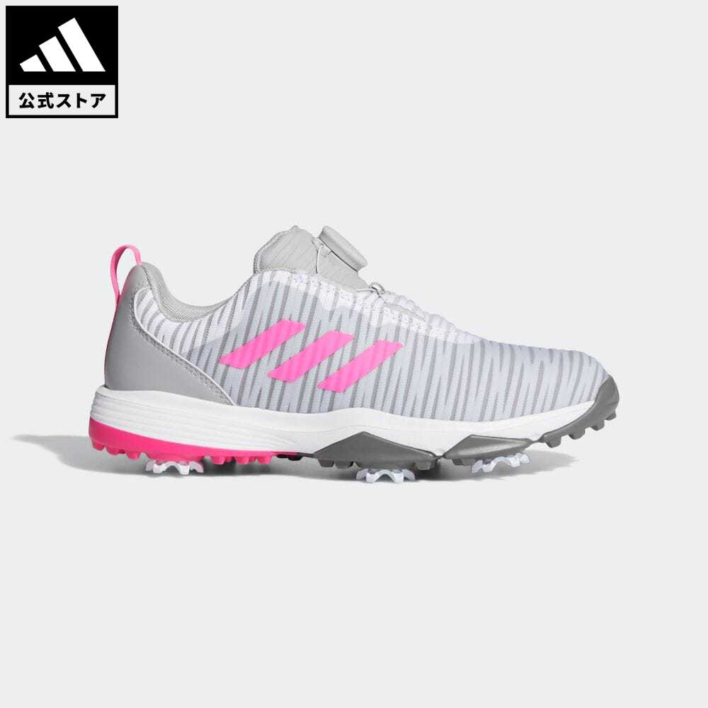 【公式】アディダス adidas 返品可 ゴルフ ジュニア コードカオス ボア/ CodeChaos Boa Golf Shoes キッズ／子供用 シューズ・靴 スポーツシューズ グレー FW5626 Gnot p0524