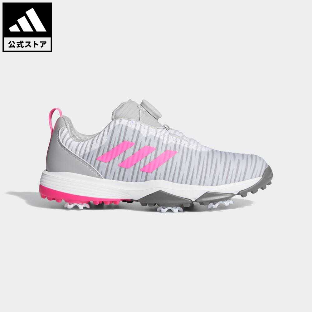 【28 OFF 6/4-6/11】【公式】アディダス adidas 返品可 ゴルフ ジュニア コードカオス ボア/ CodeChaos Boa Golf Shoes キッズ／子供用 シューズ 靴 スポーツシューズ グレー FW5626 Gnot