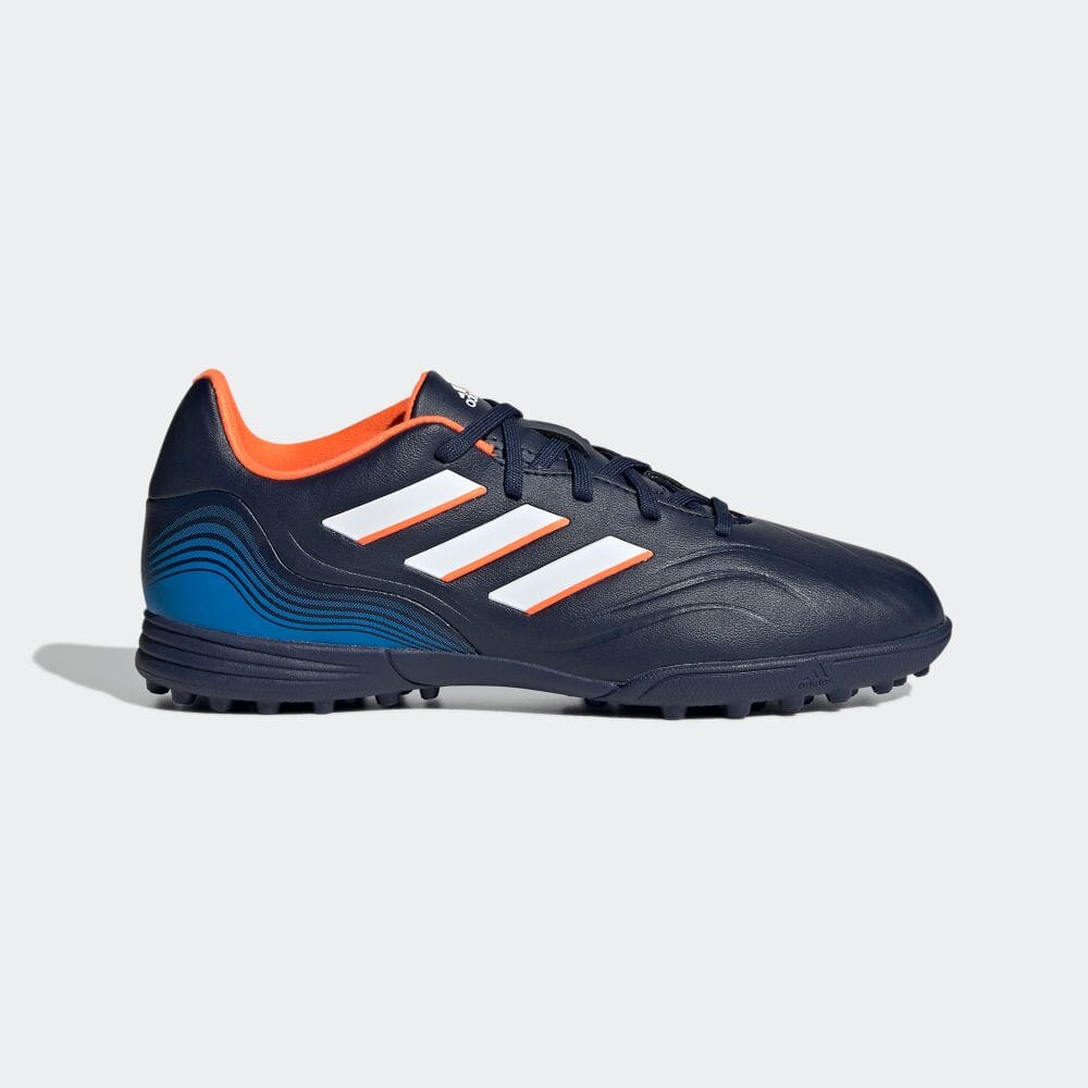 【公式】アディダス adidas 返品可 サッカー コパ センス.3 TF J / ターフ用 / Copa Sense.3 TF J キッズ/子供用 シューズ・靴 スポーツシューズ 青 ブルー GW7401 スパイクレス sep安売り サッカー 用品 セール
