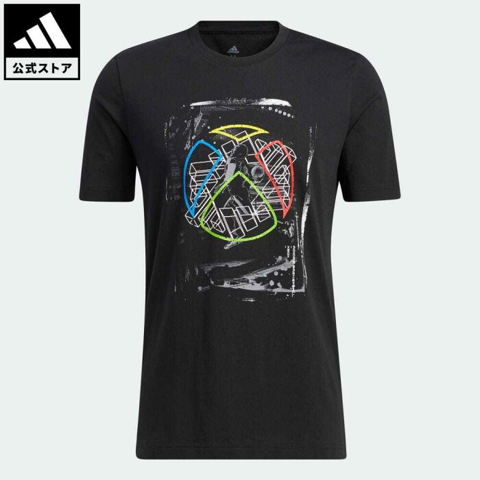 【公式】アディダス adidas 返品可 バスケットボール ドノバン・ミッチェル × Xbox Tシャツ メンズ ウェア・服 トップス Tシャツ 黒 ブラック HE4904 半袖